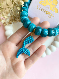 Charm's PAOLA queue de sirène bleu lagon nacré - charm's interchangeables