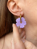 Pampilles ODINA lilas - boucles d’oreilles interchangeables