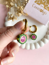 Pampilles PASTÈQUE - boucles d’oreilles interchangeables