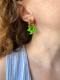 Pampilles CLOA petite tortue de mer verte - boucles d’oreilles interchangeables