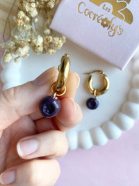 Pampilles MYRTILLES - boucles d’oreilles interchangeables