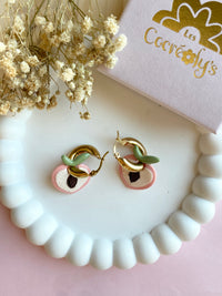 Pampilles demi pêche SERENA - boucles d’oreilles interchangeable
