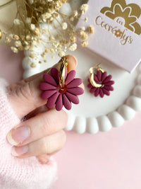 Pampilles APPOLINE litchi ou fruits rouges - boucles d’oreilles interchangeables
