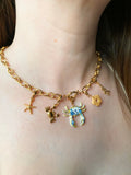 Collier MAUDE crabe - avec 5 charm's interchangeables