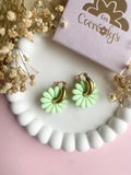 Pampilles APPOLINE rose pétale ou amande douce - boucles d’oreilles interchangeables