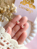Puces d’oreilles mini pêches