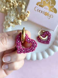 BOX COEUR FLEURI, Une box fleurie de 3 paires de Pampilles interchangeables