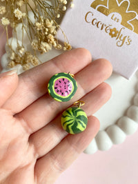 Pampilles PASTÈQUE - boucles d’oreilles interchangeables