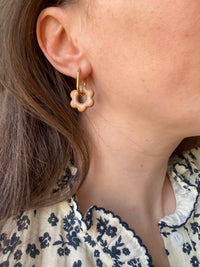 Pampilles MARIETTE nacré - boucles d’oreilles interchangeables