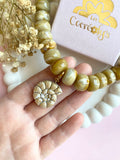Charm's MAÉ blanc doré - charm's interchangeables