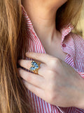Bague AUGUSTA à pois