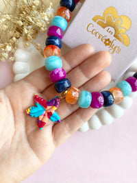 Collier JUDITE multicolores pour charm's interchangeables - disponible en plusieurs coloris
