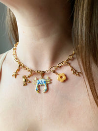 Collier MAUDE crabe - avec 5 charm's interchangeables