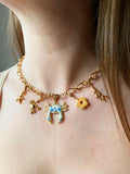 Collier MAUDE crabe - avec 5 charm's interchangeables