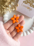 Pampilles TIARÉ litchi ou mandarine - boucles d’oreilles interchangeables