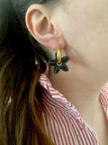 Pampilles TIARÉ noir - boucles d’oreilles interchangeables