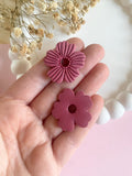 Pampilles ODINA sauge, rose, blanc éclats dorés ou mimosa - boucles d’oreilles interchangeables