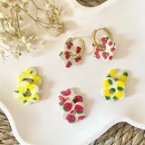 Boucles d’oreilles Pampilles FLORALIE interchangeable à motifs