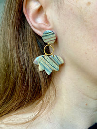 Puces d’oreilles pendante FLAVIE
